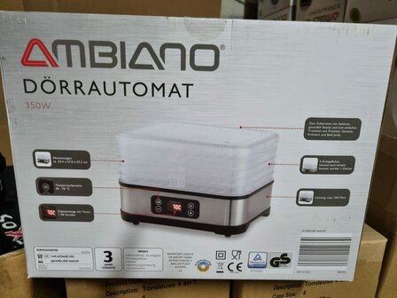 Ambiano D&ouml;rrautomat 350 watt 