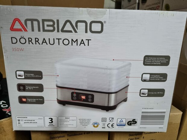 Ambiano Dörrautomat 350 watt 