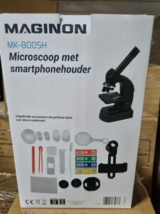 Maginon Mikroskop mit Smartphone Halterung Model MK-800SH